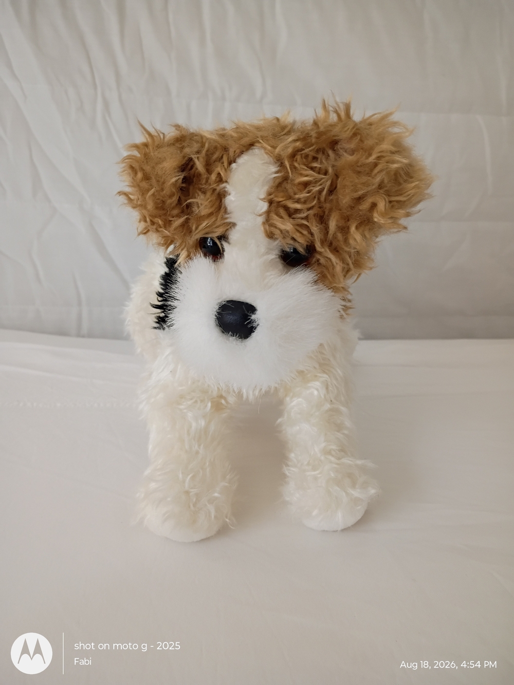 RARE Retired Douglas Wire Fox Terrier Plush  Realistic Dog Cuddle Toys